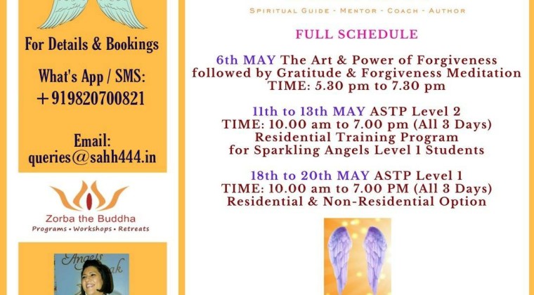 Roshani Shenazz in Delhi – May 2018 Schedule